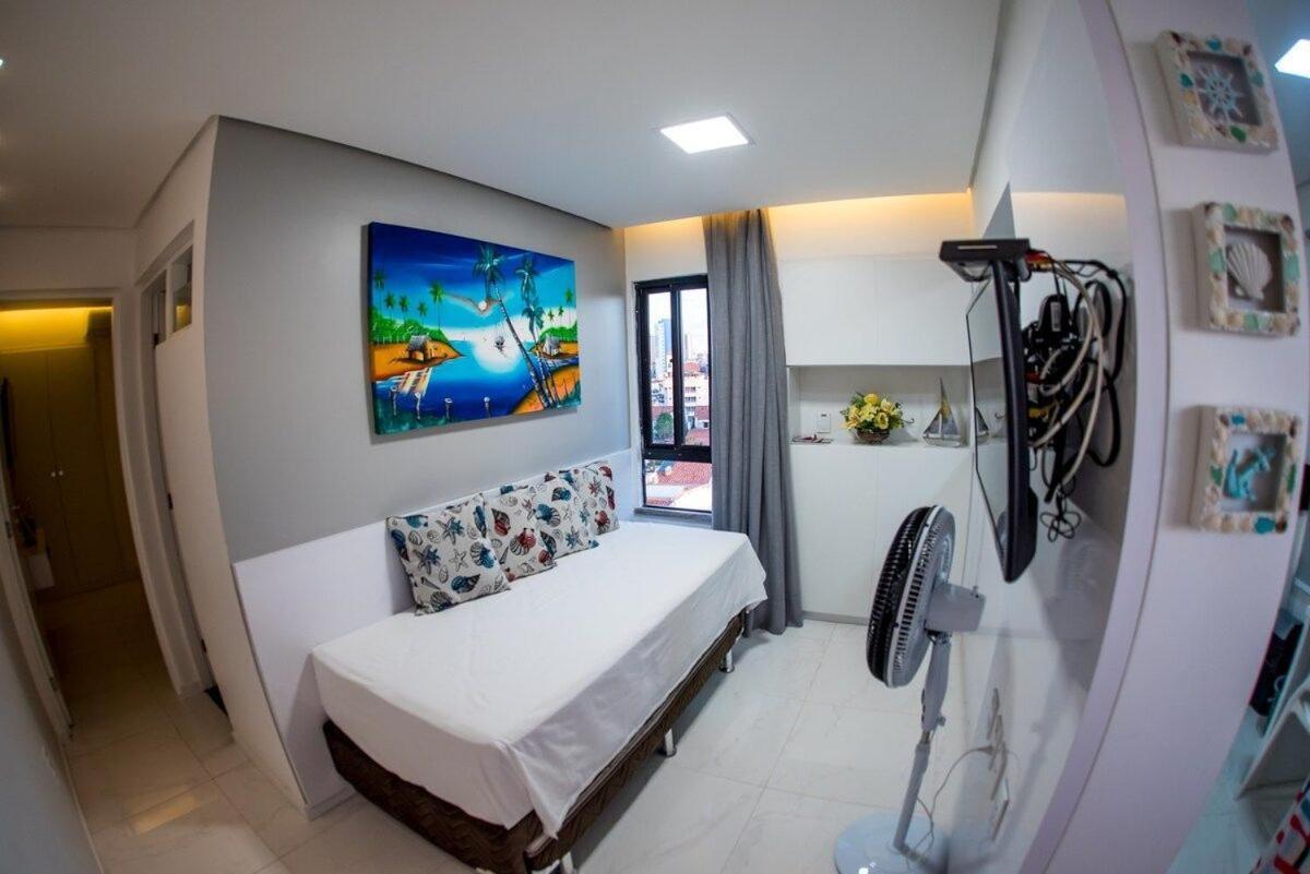 507 Lindo Flat Mobiliado Na Praia De Iracema Fortaleza  Exteriör bild