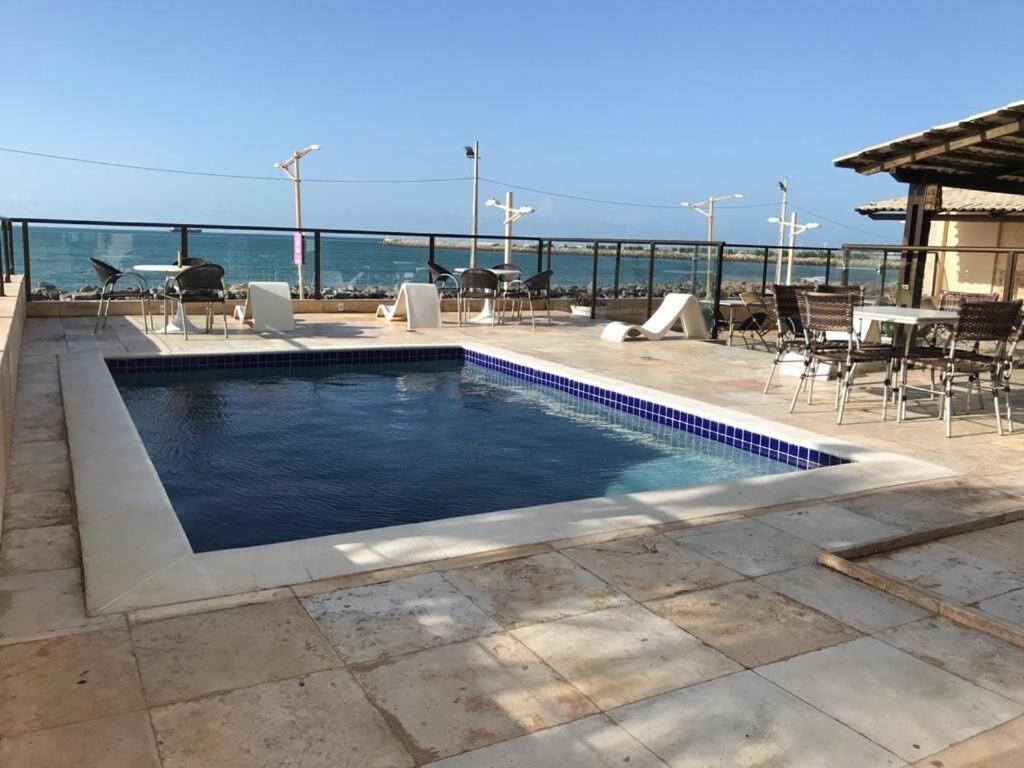 507 Lindo Flat Mobiliado Na Praia De Iracema Fortaleza  Exteriör bild
